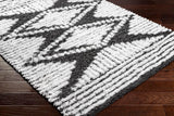 Bonaparte 5x7 Shag Gray Area Rug Carpet for Living Room Bedroom or Kitchen (5'3" x 7'3")