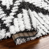 Bonaparte 5x7 Shag Gray Area Rug Carpet for Living Room Bedroom or Kitchen (5'3" x 7'3")