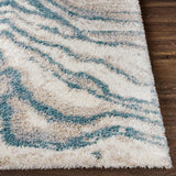 Lagrange Shag Blue Area Rug Carpet for Living Room Bedroom or Kitchen