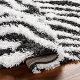 Boomer 5x7 Shag Gray Area Rug Carpet for Living Room Bedroom or Kitchen (5'3" x 7'3")