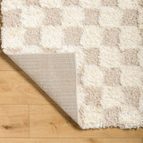 Bondurant Shag Area Rug for Living Room Bedroom or Kitchen