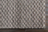 Vendee Solid and Border Gray Area Rug Carpet for Living Room Bedroom or Kitchen