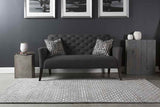 Vendee Solid and Border Gray Area Rug Carpet for Living Room Bedroom or Kitchen