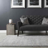 Vendee Solid and Border Gray Area Rug Carpet for Living Room Bedroom or Kitchen