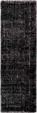 Giles Solid and Border Black Area Rug Carpet for Living Room Bedroom or Kitchen