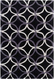 Vannes 8x11 Transitional Black Area Rug Carpet for Living Room Bedroom or Kitchen (8' x 11')