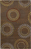 Elba 8x10 Kidney Modern Brown Area Rug Carpet for Living Room Bedroom or Kitchen (8' x 10' Kidney)