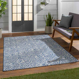 Keels Outdoor Blue Area Rug Carpet for Living Room Bedroom or Kitchen