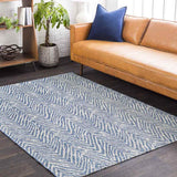 Keels Outdoor Blue Area Rug Carpet for Living Room Bedroom or Kitchen