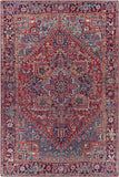 Looneind Traditional Red Area Rug Carpet for Living Room Bedroom or Kitchen