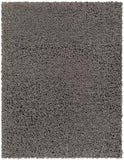 Abraham 2x4 Solid and Border Black Area Rug Carpet for Living Room Bedroom or Kitchen (2'3" x 3'9")