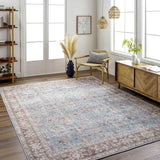 Markle Traditional Blue Area Rug Carpet for Living Room Bedroom or Kitchen