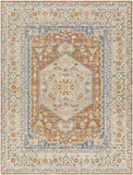 Edmond 2x3 Traditional Orange Area Rug Carpet for Living Room Bedroom or Kitchen (2' x 2'11")