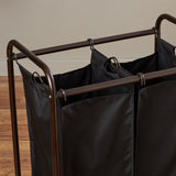 Chiva 2 Bag Rolling Metal Laundry Sorter