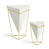 Sardes 2 Piece Indoor / Outdoor Porcelain Table Vase Set