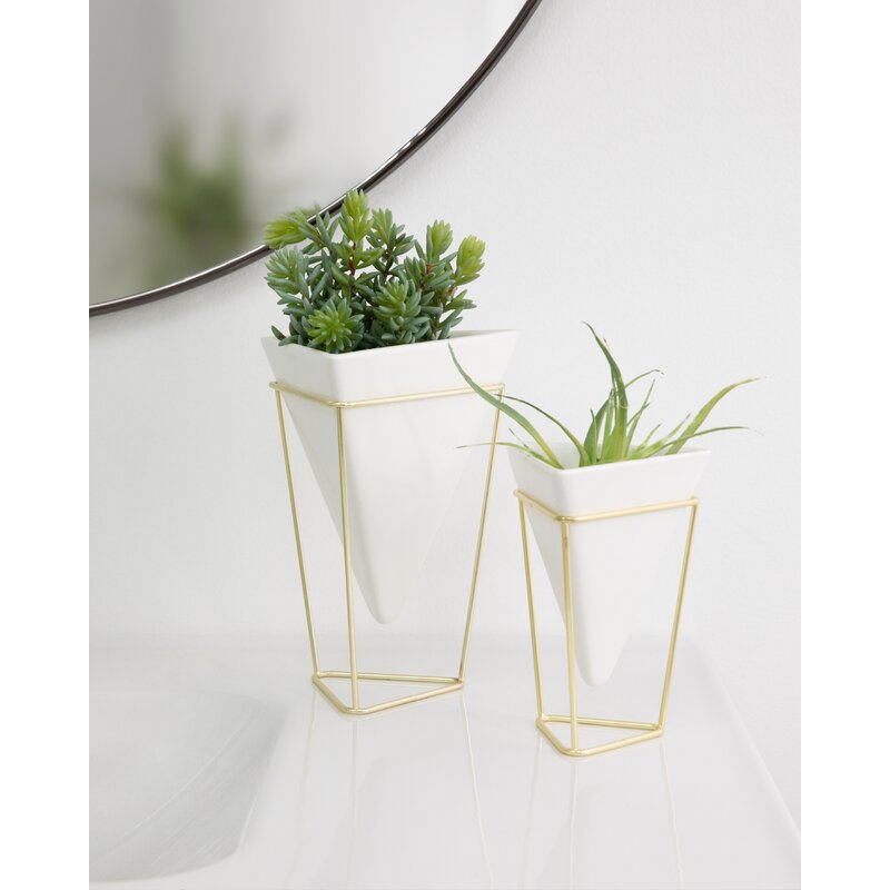 Sardes 2 Piece Indoor / Outdoor Porcelain Table Vase Set