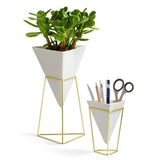 Sardes 2 Piece Indoor / Outdoor Porcelain Table Vase Set