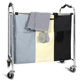 Kiva 3-Bag Laundry Hamper Basket Sorter
