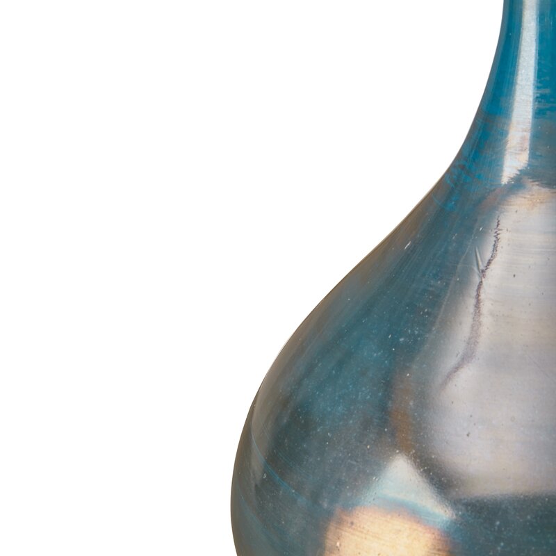 River 3 Piece Aurora Blue Glass Table Vase Set