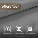 Pitsland Modern & Contemporary Microfiber Teal Comforter Set