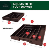 Aldeck Adjustable Flatware & Kitchen Utensils Drawer Organizer