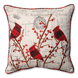 Nareu Reversible Cotton-Linen Embroidered Throw Pillow