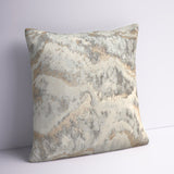 Niali Metallic Square Polyester Throw Pillow Cover & Insert