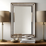 Guanua Traditional Rectangle Beveled Accent Wall Mirror