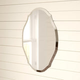 Catriny Oval Vertical Beveled Frameless Mirror