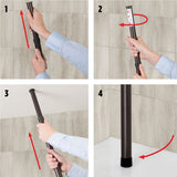 Nafrance Adjustable Tension Pole Shower Caddy