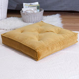 Galnor Square Velvet Floor Pillow Cover & Insert