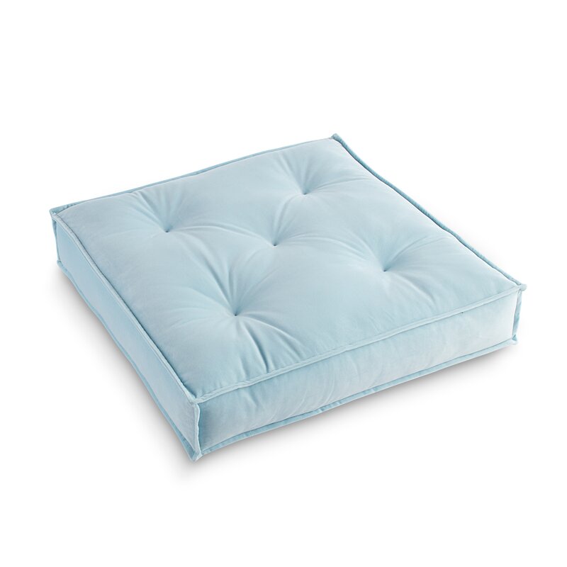 Galnor Square Velvet Floor Pillow Cover & Insert