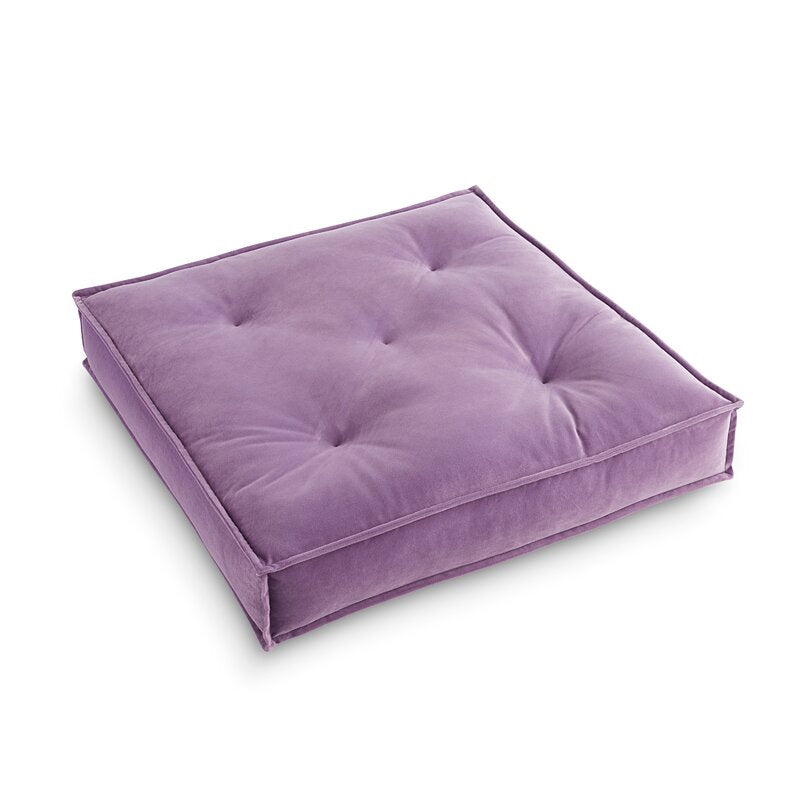 Galnor Square Velvet Floor Pillow Cover & Insert