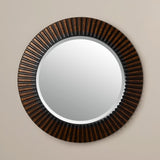 Cozstan Eclectic Round Novelty Beveled Accent Mirror