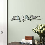 Bikia Birds On Wire Metal Novelty Wall Decor