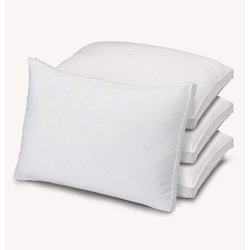 Camle Gel Fiber Firm Gusseted Support Pillow (Set of 4)