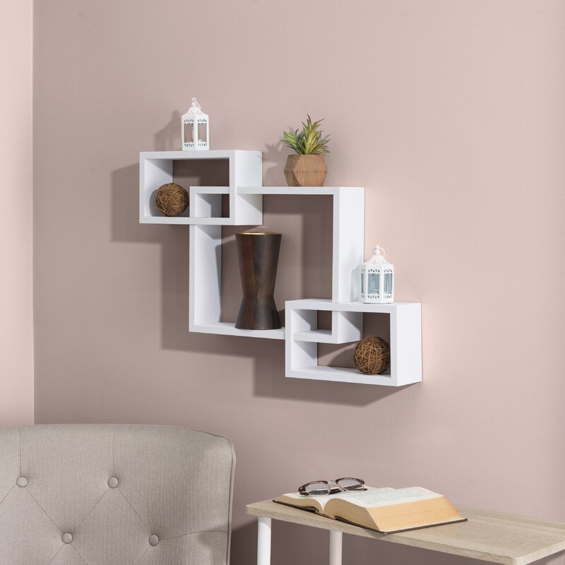 Thea Rectangle Wood Accent Shelf