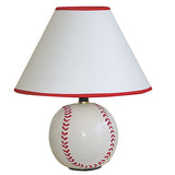 Mexayl 12" Ceramic Base Baseball Table Lamp