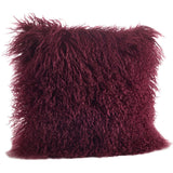 Ivia Square Lamb Fur 100% Wool Pillow Cover & Insert