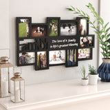 Mia Matte Wood Collage Black Wall Picture Frame Set