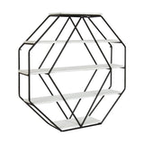 Beco 5 Piece Hexagon Decorative Wall Shelf