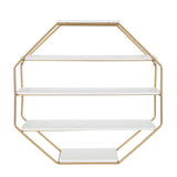Beco 5 Piece Hexagon Decorative Wall Shelf