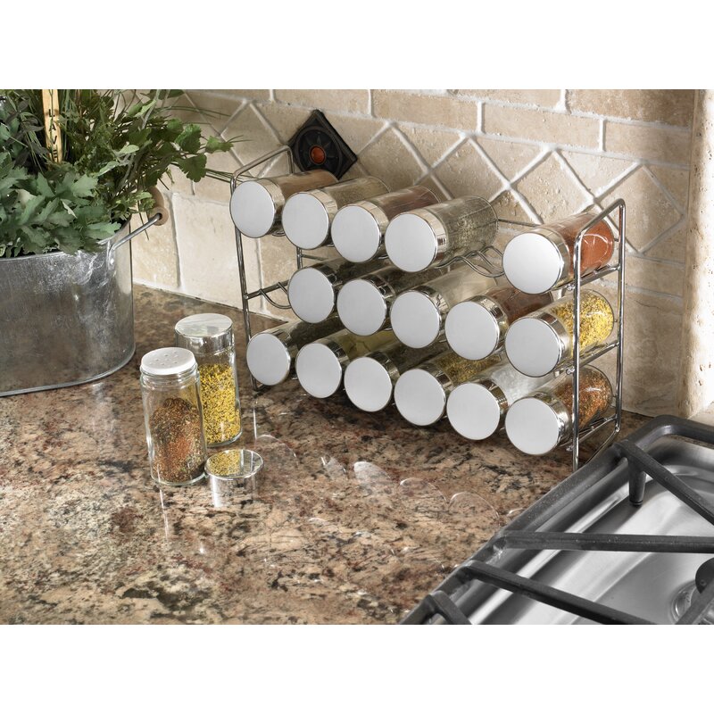 Cline Compact 18 Jar Spice Jar & Rack Set