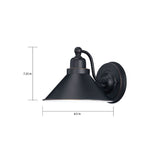 Artsy Wall 1 - Light Dimmable Mission Dust Bronze/Copper Barn Light
