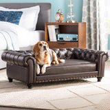 Riddleville Brown Dog Sofa