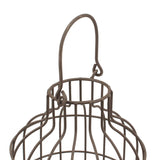 Auchten 2 Piece Brown Tabletop Lantern Candle Holder Set