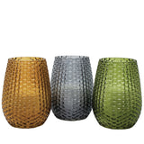 Salgre Dotted Citronella Scented Flame Jar Candle (Set of 3)
