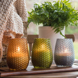 Salgre Dotted Citronella Scented Flame Jar Candle (Set of 3)