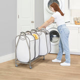 Maeser Easy Access Triple Laundry Sorter