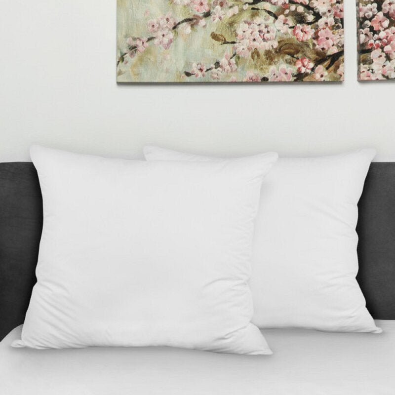 Wannea European Polyester Medium Support Pillow (Set of 2)